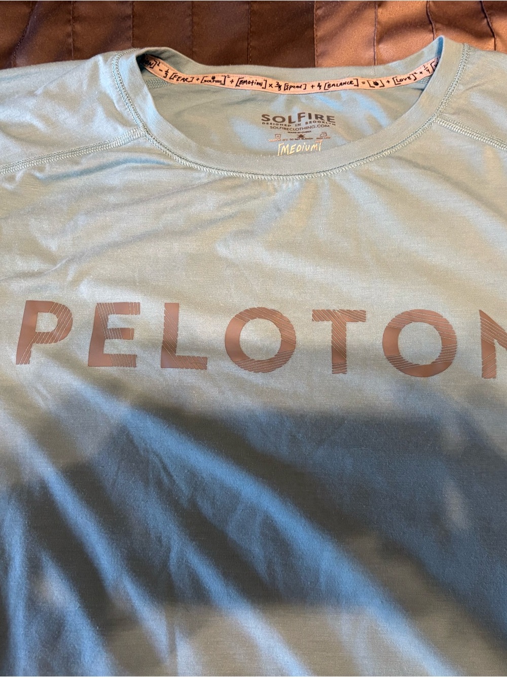 Peloton Light Blue Tee- Medium
